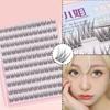 Voluminous No Need Glue Self-Adhesive False Eyelashes Fluffy Fish Tail Sunflower Thick Curling Lash Extension Diy Anime Eyes