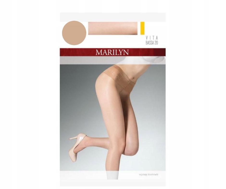 Marilyn Vita Bassa Tights 20Den, Hip-High, Visone 3- 1 Pair