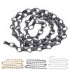 2Pcs Hanging Chain One Meter Rustproof Anticorrosion Convenient Assembly Light Fixture Chain for DIY