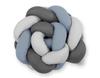 Braided Crib Bumper - Dirty Blue-Gray-Anthracite