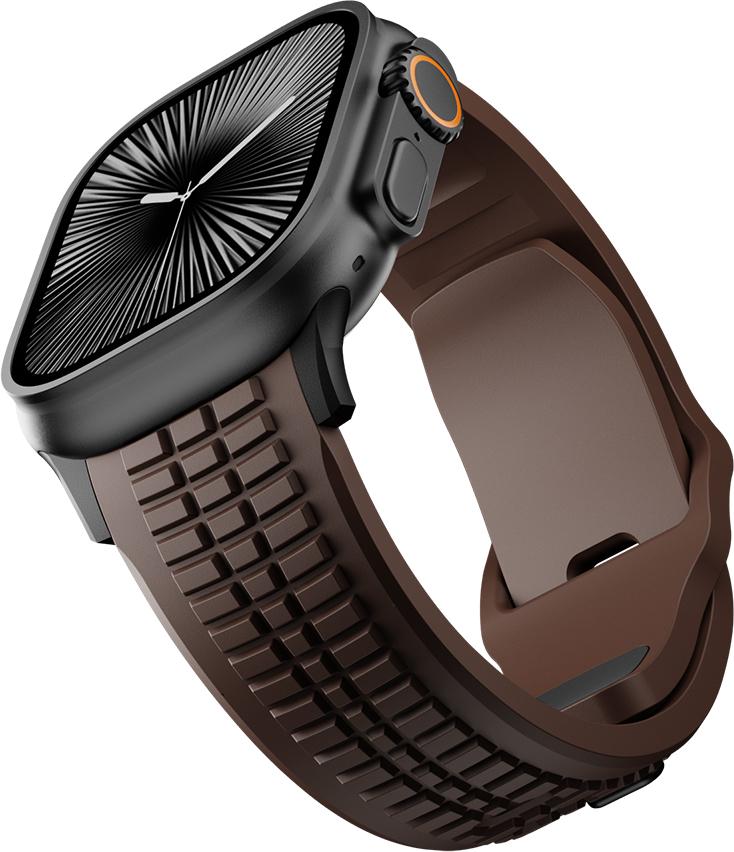 Rubber Watchband For Apple Watch Band Ultra 3 2 1 49mm Sports Silicone Bracelet For iWatch 11 10 9 8 SE 46mm 45mm 44mm Men Strap