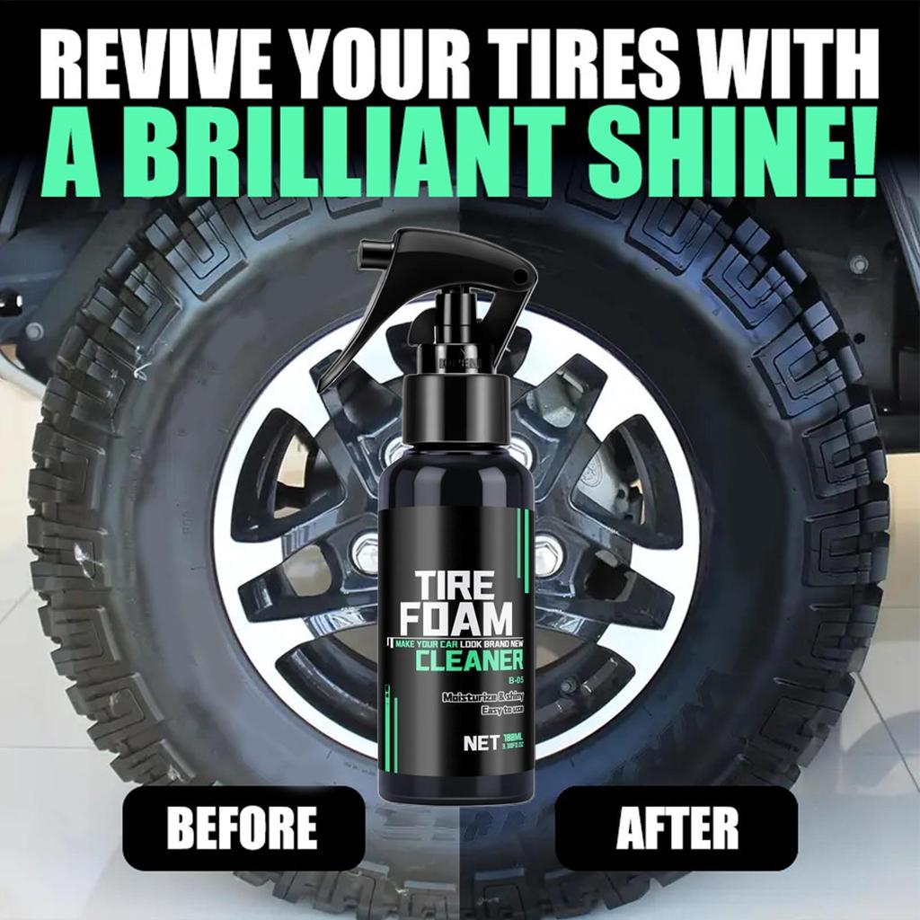 Tire Coating Spray Tire Rim Cleaner Cleaning Spray Hydrophobic Automotive Polish Cleaning Tools For Rubber Maintenance Washing