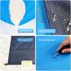 Multiple Sizes Beach Blanket Sandproof Waterproof Large Quick Drying Outdoor Picnic Mat with 4 Stakes for Travel Camping Hiking