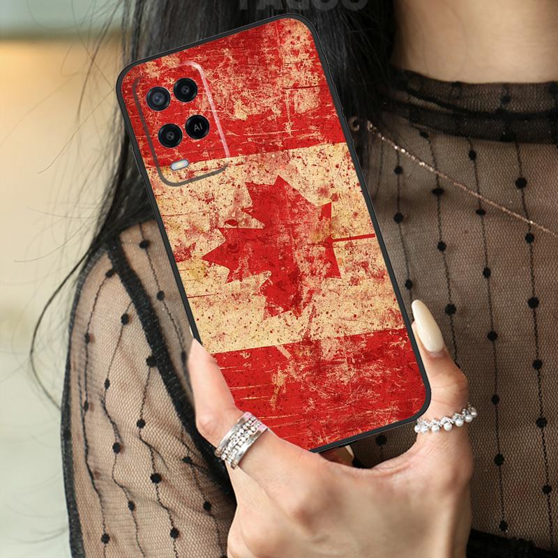 Canada Canadian Flag Case For Oppo A78 A98 A18 A38 A58 A60 A80 A40 A96 A76 A16 A94 A74 A54 A15 A17 A57 A77 A5 Pro
