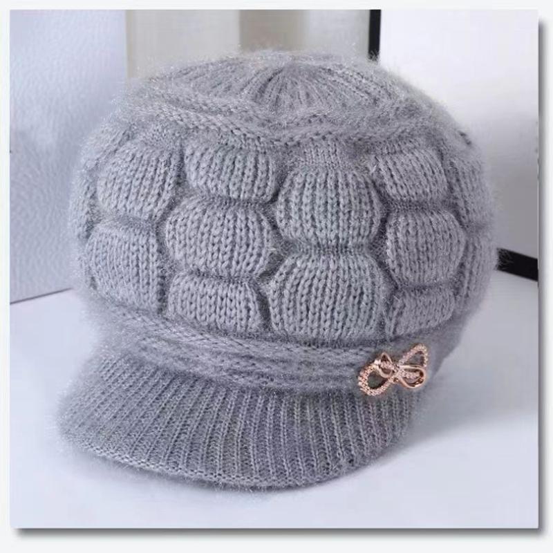 Damska dzianinowa czapka Beanie, gruba zimowa czapka, oddychająca, ciepła dzianinowa czapka na zewnątrz, modny dodatek dla kobiet