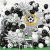 131pcs Football Balloon Arch, Balloon Arch Wreath, Football Printed Balloon Birthday Sports Football Fan Themed Party Decoration