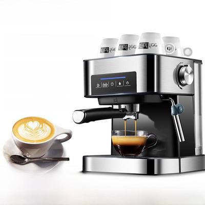 Cafetera italiana compacta de 20 bares para el hogar o la oficina, semiautomática, con vapor a alta presión y espumador de leche