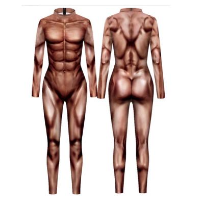 Collant Musculaire Corps Entier pour Homme Felimoa, Costume de Cosplay Géant, Costume d'Halloween, Article Gag