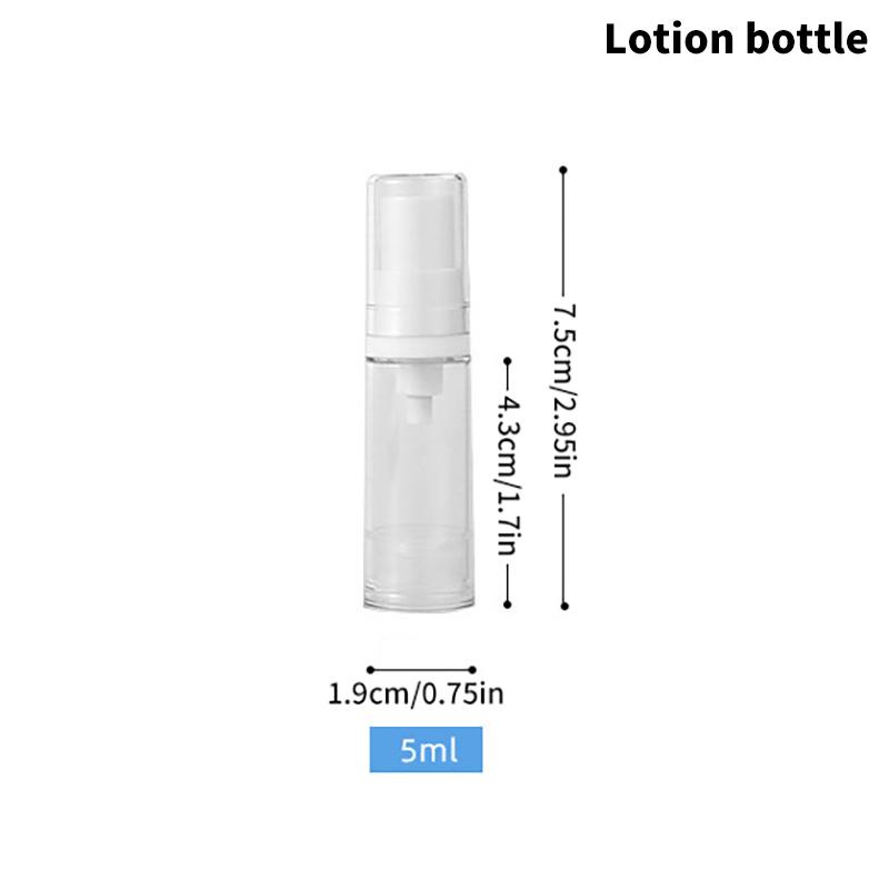 

5/10/15 мл дорожный вакуумный флакон косметический флакон-спрей для лосьона флакон для крема для глаз сменный флакон контейнер портативный безвоздушный насос флакон 5ml Lotion bottle