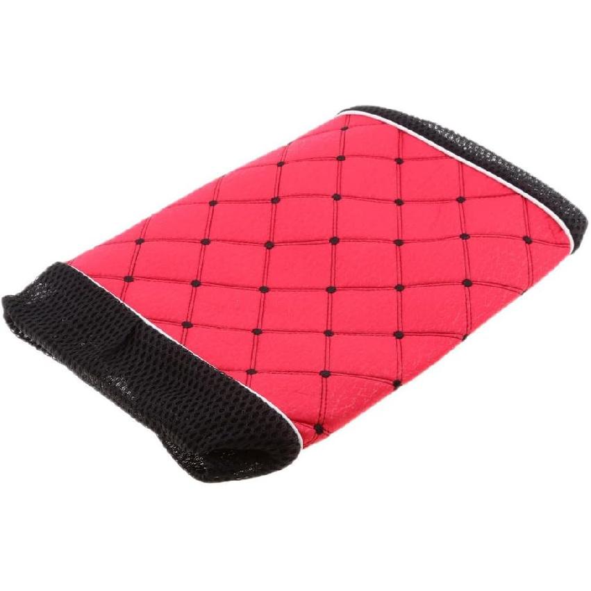 Red Motorcycle Scooter Moped Seat Cover Anti-Slip Cushion Pad PU Leather Waterproof, M/L/XL, M