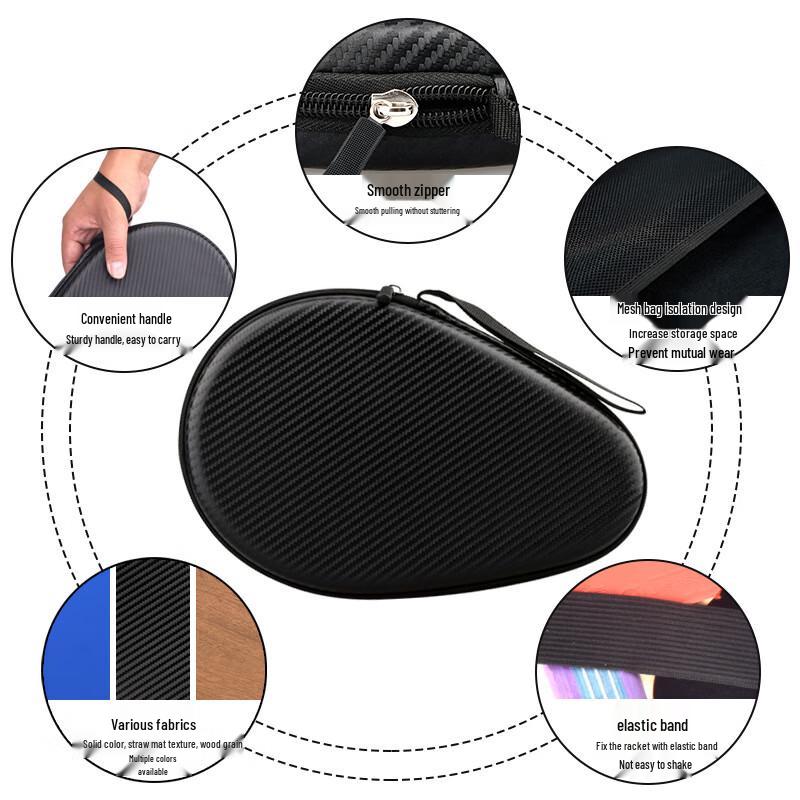 Li Shen Durable Gourd Table Tennis Racket Case