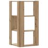Corner Bookshelf 3 Shelves, Decorative Display Rack, 50x50x102cm