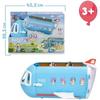 Bluey - Avion 3 En 1, Pilote Et Bingo Partent En Vacances Et L'avion Devient Un Hôtel, Un Bateau Et Une Plage, 10 Accessoires