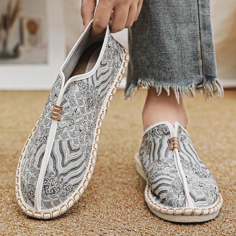 Fisherman's Shoes Summer Men’s Sneakers Canvas Shoes For Men Breathable Casual Shoes Male Flat British Style Loafers Men