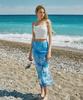 Kolallikeu Ocean Marble Skirt Bikini Set Ivory