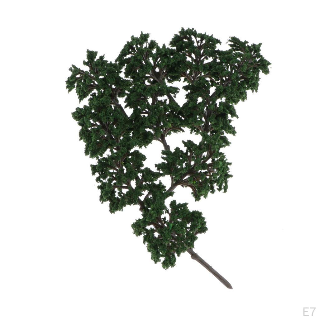 10-Pack Miniature Model Trees 3.15 inches Railroad Wargame Architectural Diorama Scenery