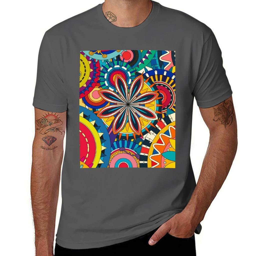 Floral Shapes Tshirt G Unisex T Shirts For Unisex Cotton Tshirt 100 Tshirt