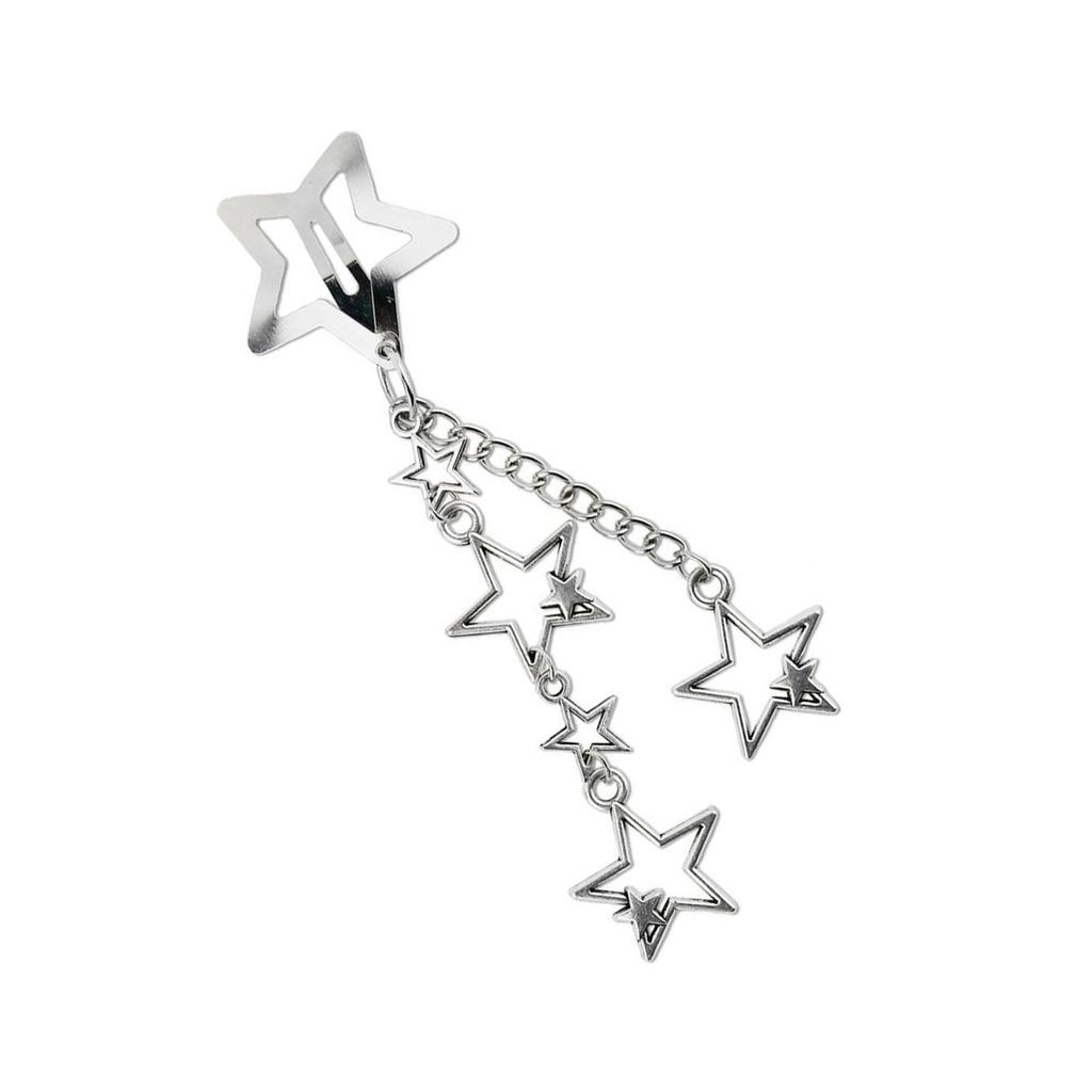 Fashionable Sturdy Alloy Star Chain Hairpin Hair Decoration For Adding Elegant To Casual Wear and Special Occasions