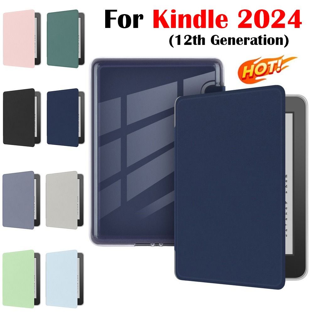 6 inch C2V2L3 Protective Cover Acrylic Folio Funda eReader Case for Kindle 2024 (12th Generation)