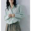 16SS Mint Mambo, stylish minimalist cool anti-wrinkle loose silhouette long-sleeved shirt women