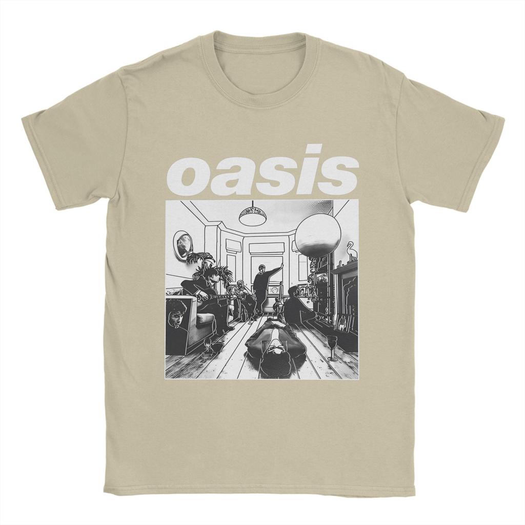 Definitely Maybe Rock Band  T Shirt Men Women Cotton Casual T-Shirts Crew Neck O-Oasis Tee Shirt Short Sleeve Tops Party