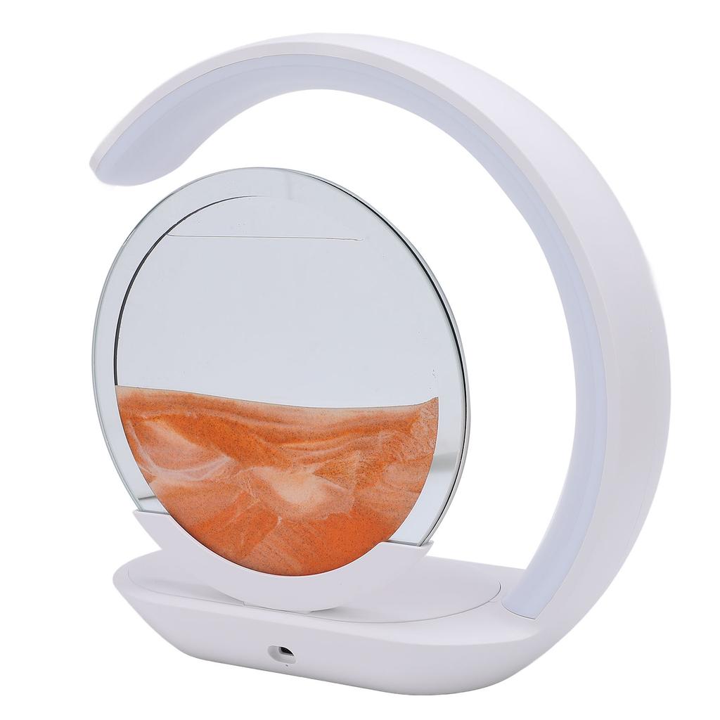 Bewegungs-Sandbild neben Lampe Touch-Steuerung Sandmalerei Nachtlicht Heimdekoration Orange