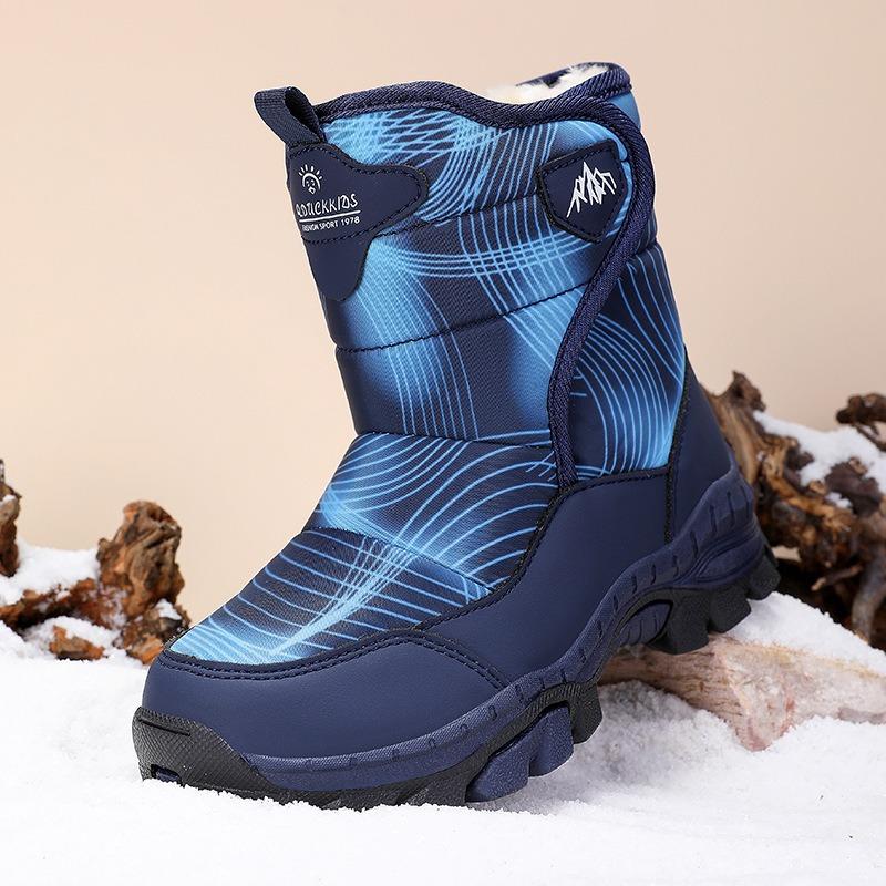 Children's snow boots boys cotton shoes winter new cotton thickened cold-proof girls waterproof and non-slip snow boots