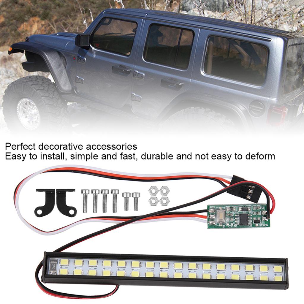 48pcs Lamp Beads RC Car Roof Lamp RC Crawler Universal LED Light Bar Part Accessory