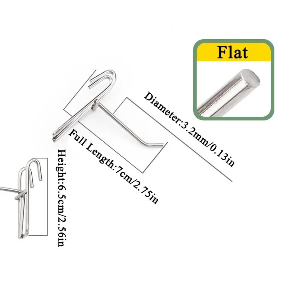 5-25cm Screen Hooks Supermarket Stainless Steel Wire Mesh Hanging Hooks 3.2mm Thickness Store Organizer For Screen Grid