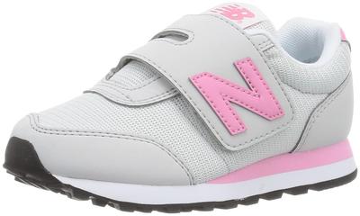 Sneakers PV400 Velcro Strap School Wide Cm W [New Balance] Kids/Junior (W) Gray/Pink (CM) 21.5