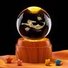 Mermaid Crystal Ball Music Box Night Light - Unique Gift for Birthdays & Holidays