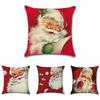 Beautiful Red Christmas Pillow Case Featuring Unique Design For Holiday Decoration