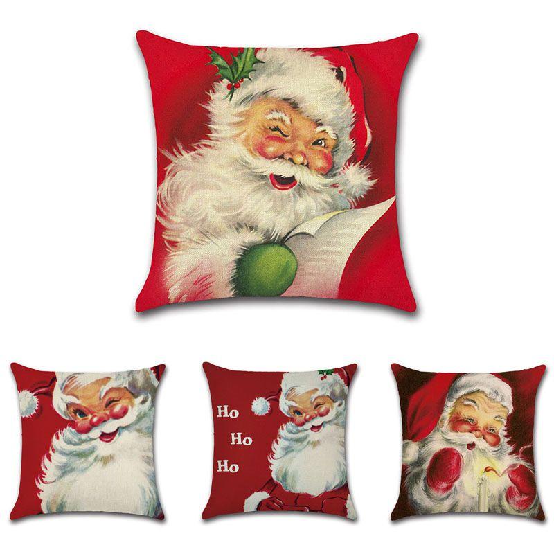 Beautiful Red Christmas Pillow Case Featuring Unique Design For Holiday Decoration