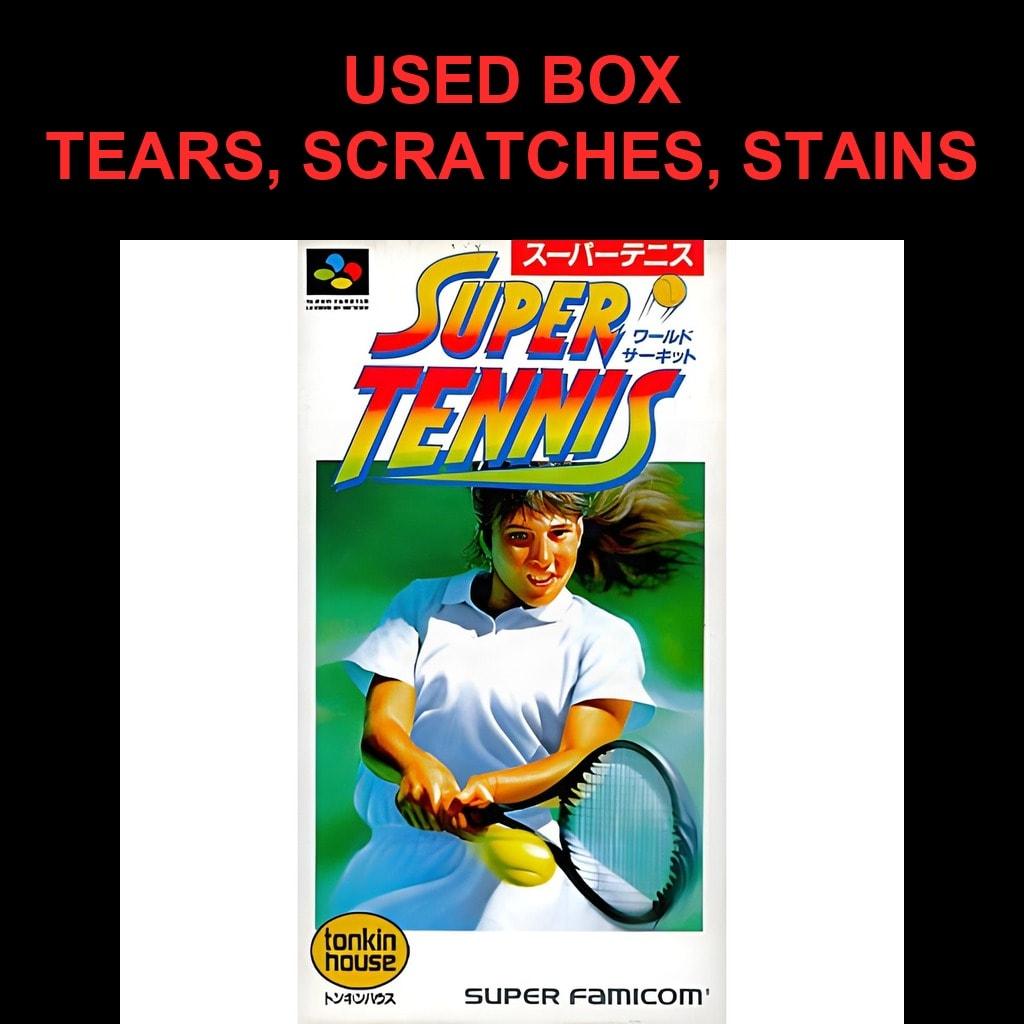 Used Super Tennis SFC SNES Super Famicom SHVC-ST Tested Working Nintendo Sports Tonkin House NTSC-J Super Nintendo Cartridge