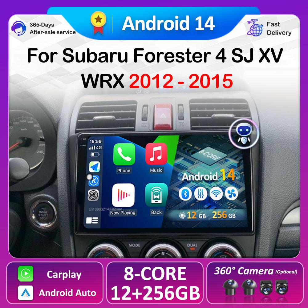

For Subaru Forester 4 SJ XV WRX 2012 2013 2014 2015 Android 14 Car Multimedia Video Radio Player DSP Stereo GPS Navigation WIFI