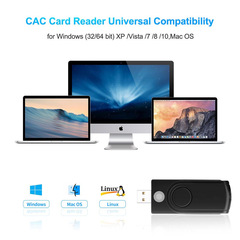 USB 2.0 All-in-One Smart Card Reader: SIM, SD, TF, ID, IC Cards