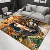 1pc 23164632450 Pattern Carpet, Area Rug For Living Room Bedroom Room Bed Chair Laundry Entryway Corridor Yard Non-slip Outdoor Camping Rug