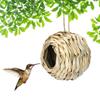 Vogelhaus Geflochten Dekorativ für Draußen Papageien Zuchthütte Natürliches Gras Vogel Schlafzimmer Kolibri Käfig Unterschlupf