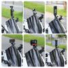 Secure Action Camera Windshield Bracket Support Thickened Silicone Padding for Bike, Aluminum with Strong Clamping Force