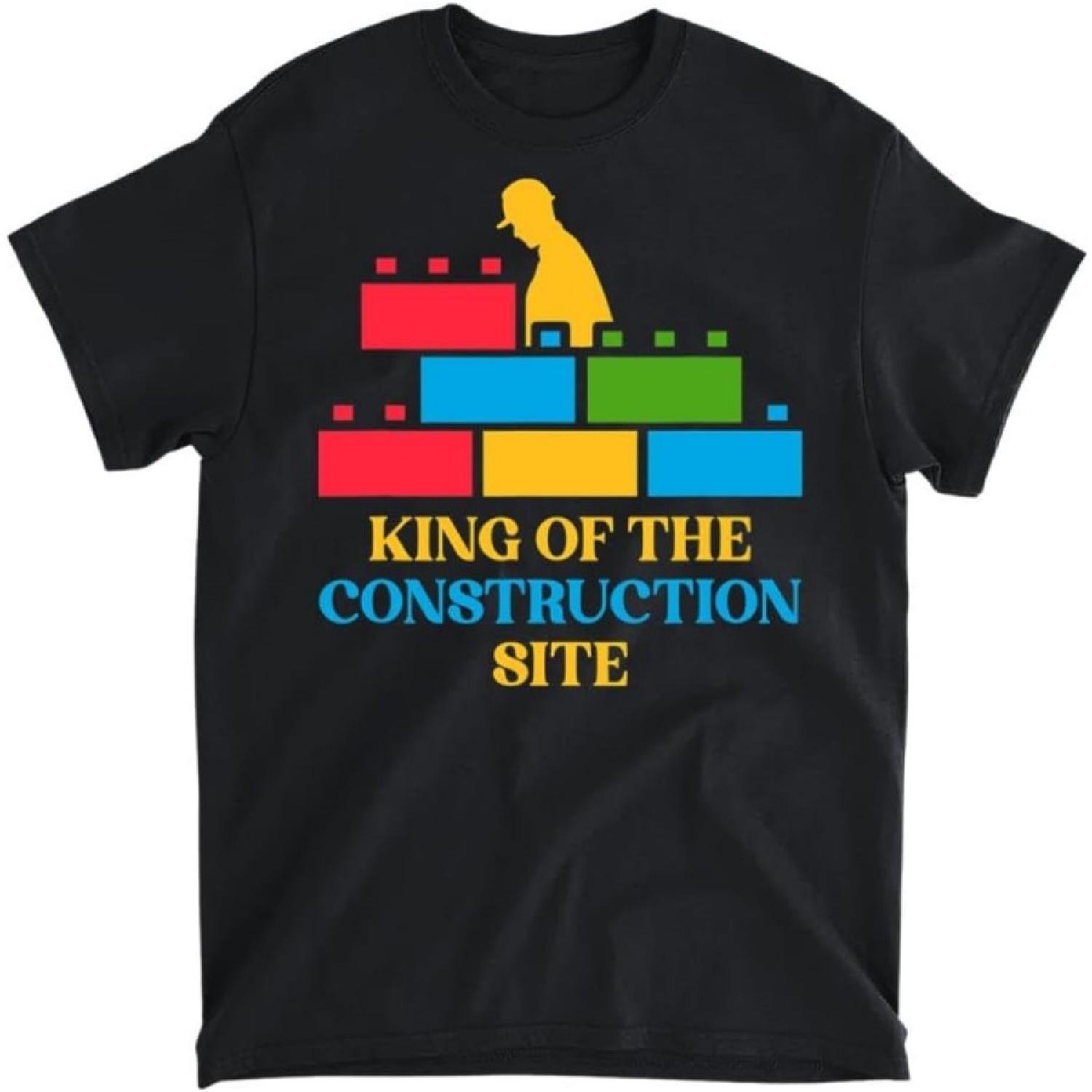 DHPSHOP Футболка, Лонгслив, Свитшот, Худи  Мастер-строитель стройплощадки , Большие Строительные Блоки S