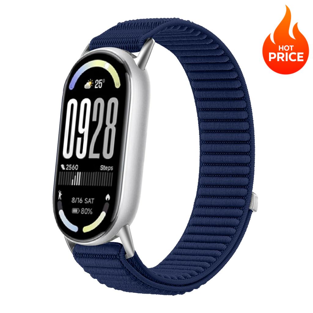 Sports Nylon Strap for Xiaomi Mi Band 10 9 8 Smart Bracelet Wristband Watchband for Mi Band 10 9 Replacement Band Accessories