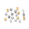 100pcs/lot 2 mm High Quality Copper Spacer Bead Square Loose Beads Big Hole for Jewelry Making Bracelet DIY Accessories supplies