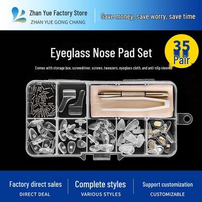 Super Soft Anti-Slip Silicone Eyeglass Nose Pad Set with Air Cushion Support