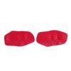1 Pair Workout Grips Multifunctional Weight Lifting Rubber Gym Grips for Barbell and Dumbbell Red