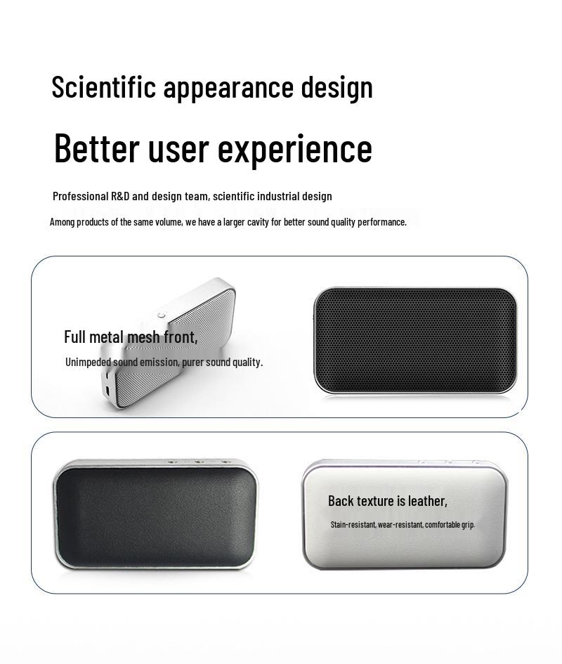 BT209 Ultra-thin Portable Wireless Bluetooth Mini Speaker - Outdoor Steel Cannon Electronic Gift
