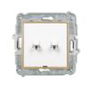 Roller Blind Switch Module Without Frame Usa Karlik Mini Color White/gold