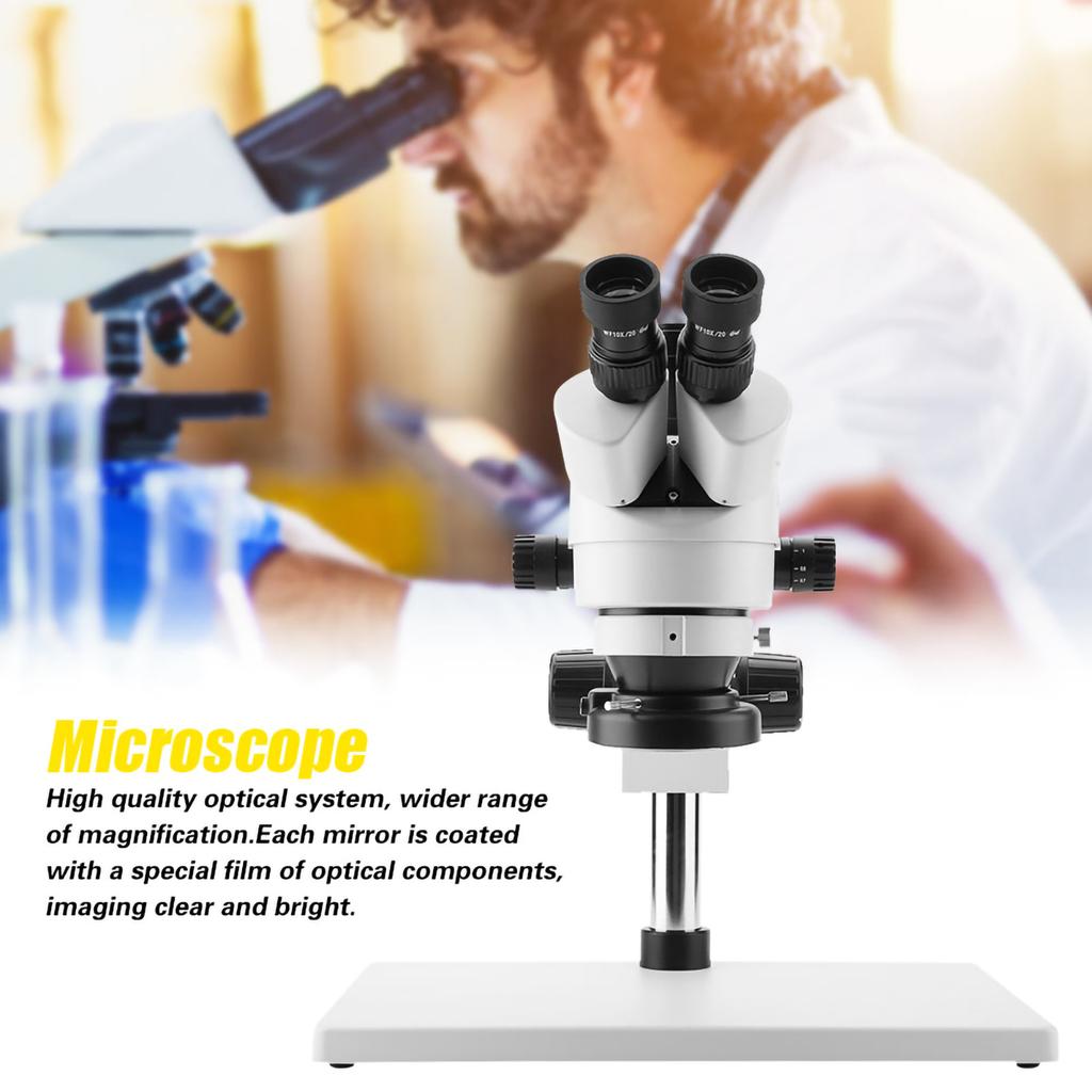 3.5X‑90X Trinocular Stereo Zoom Microscope WF10X   20mm Eyepieces