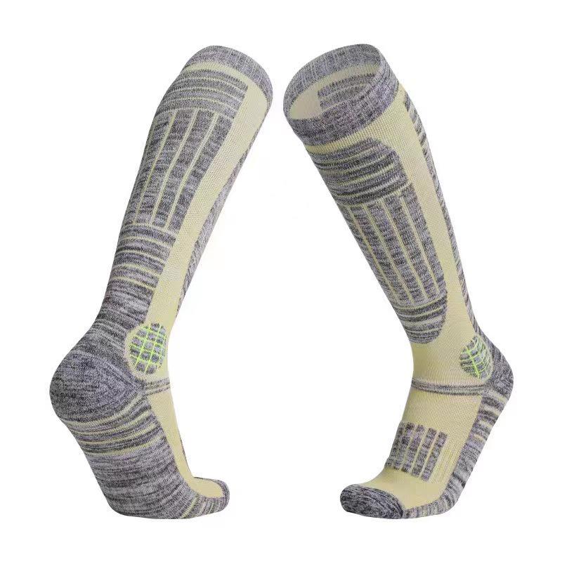 Unisex Quick-Dry Wool Ski Socks for Children and Adults - Warm, Long, and Ideal for Outdoor Sports