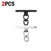 1/2/3/4Pcs Stainless Steel Phone Tether Tab Replacement Part for Cell Phone Safety Lanyard Patch 360 Degree Rotatable Gasket