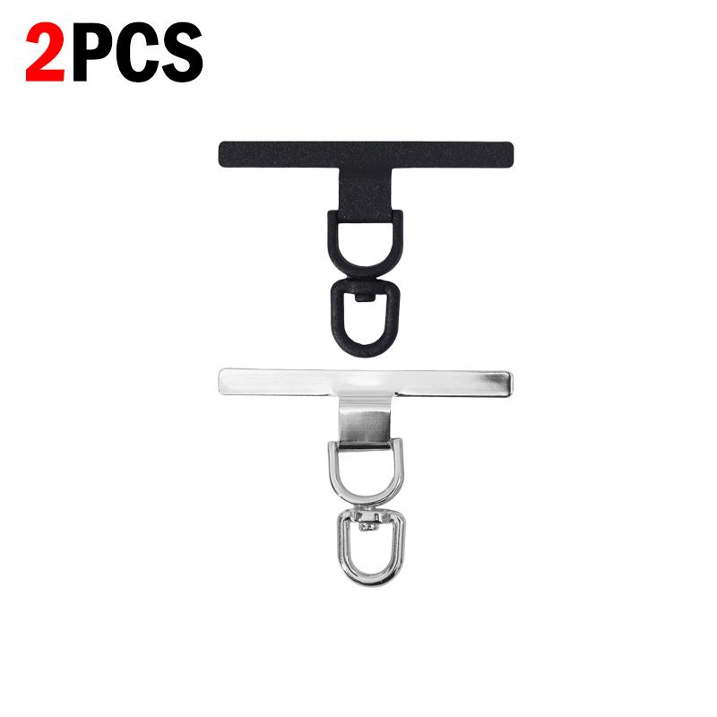 1/2/3/4Pcs Stainless Steel Phone Tether Tab Replacement Part for Cell Phone Safety Lanyard Patch 360 Degree Rotatable Gasket